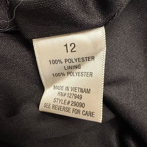 Emma And Michelle Paisley Ruffled Multicolor Sheath Knee Length Dress 12 - Picture 4 of 4